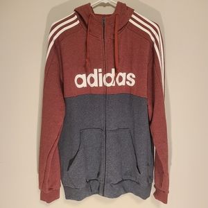 Mens Essentials Color Block hooded track Jacked Hoodie Large